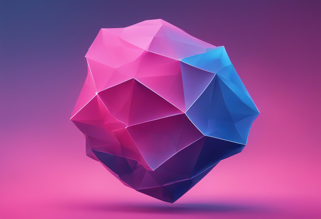 an abstract minimalistic illustration with pink and blue gradients embodying the concept of growth (3)