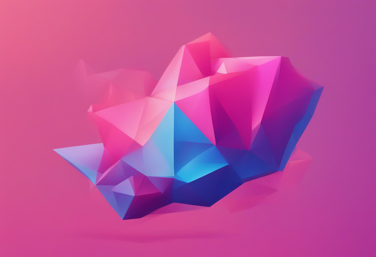 an abstract minimalistic illustration with pink and blue gradients embodying the concept of process (1)